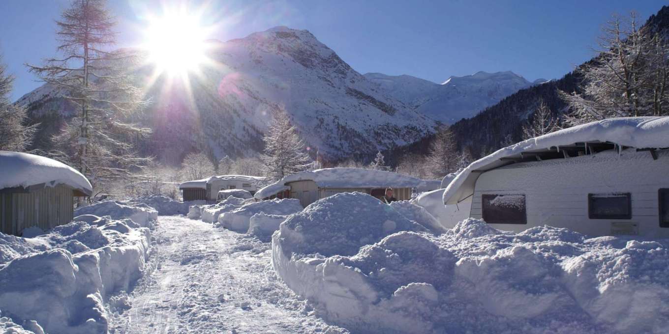 Wintercampingplatz Morteratsch